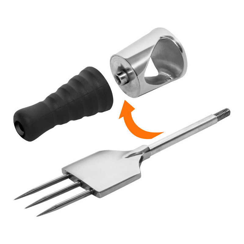 Bar bartender cono de hielo cincel Dispositivo de hockey sobre hielo Trident tenedor único cono de hielo largo cono de hielo corto suministro directo de fábrica