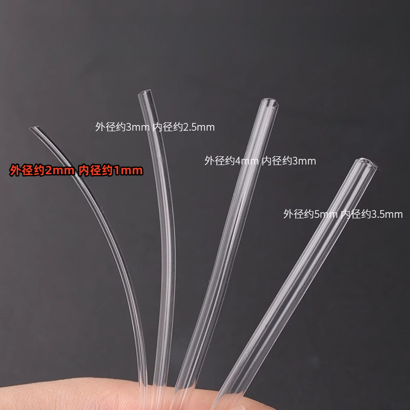 Tao Manguera transparente Tubo de cuerda trenzada Diy hecho a mano Pulsera de cuerda de mano con núcleo interior duro Tubo hueco Accesorios de manguera de pvc