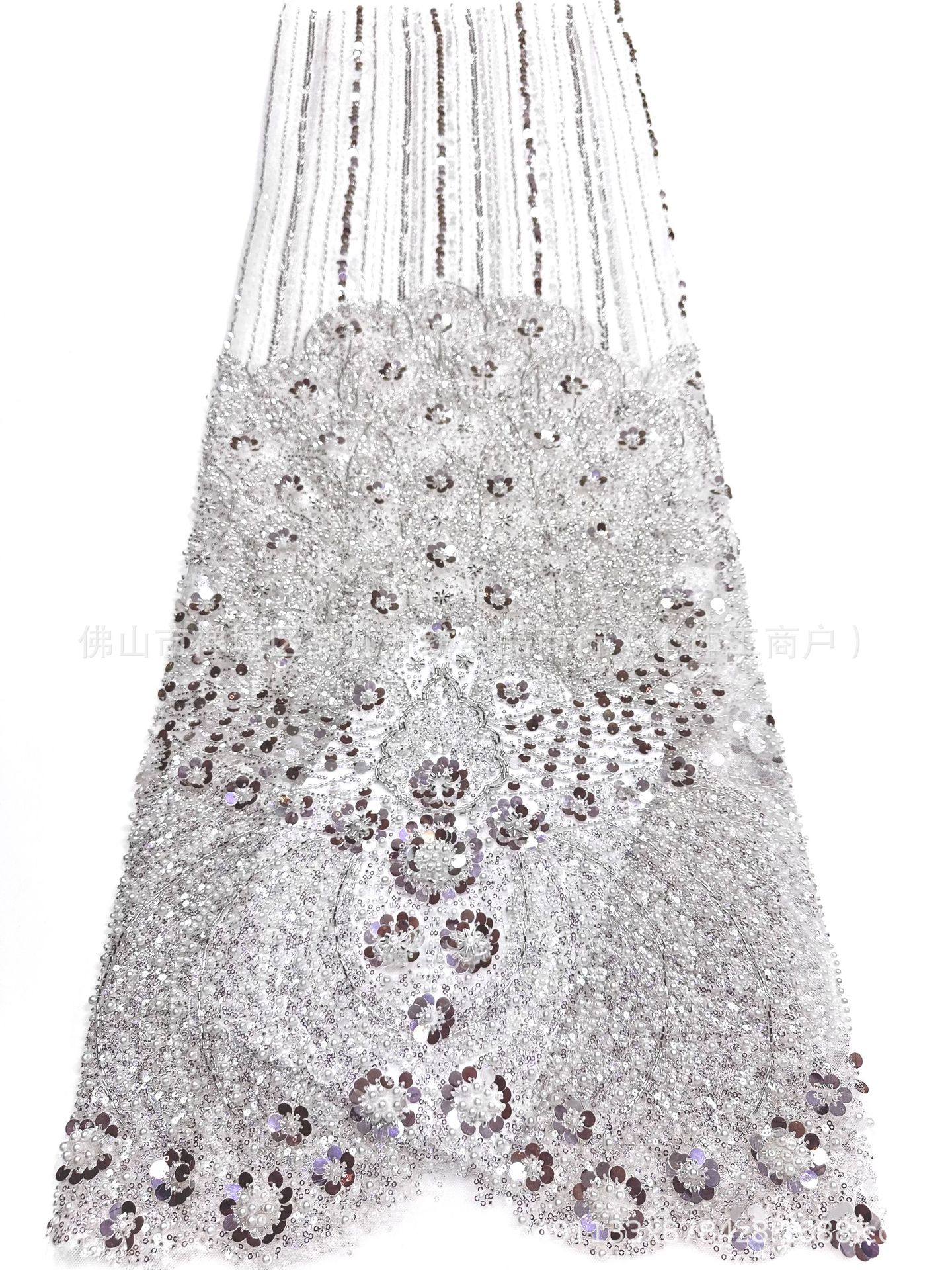 Fabricantes de bolsas transfronterizas tela de sequilla vestido de boda anfitrión de cena rendimiento bar mitzvah vestido de tela