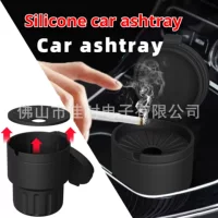 Silicone Car Ashtray Пепельница бытовая силиконовая стойкость не ломает автомобиль высокая температура огнестойкий офис