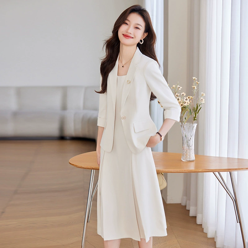 Classic suit, set, jacket, summer dress