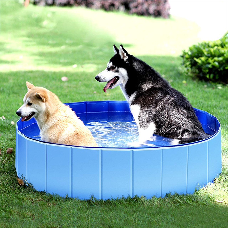 Foldable tub for swimming