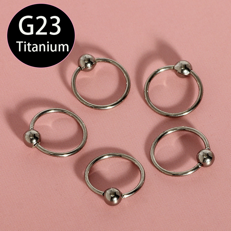 Pointed titanium steel lip stud product view