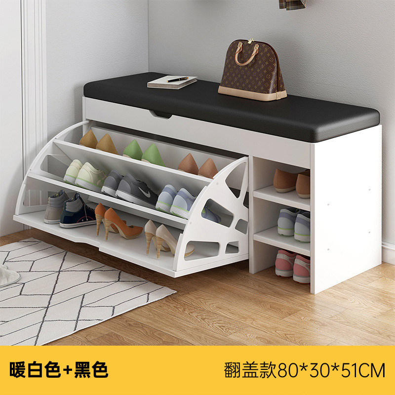 翻斗换鞋凳家用门口鞋柜可坐式穿鞋凳进门凳网红入户软包坐垫鞋架|undefined