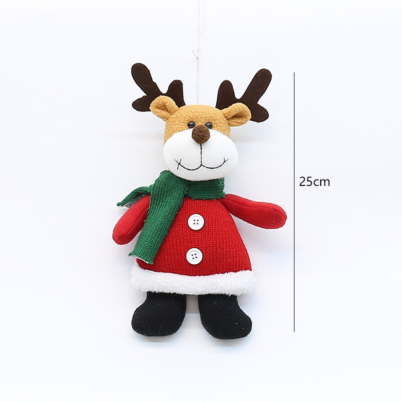 スポット卸売クリスマスファブリック像老人雪だるまヘラジカ人形ペンダントクリスマスツリー装飾装飾品|undefined