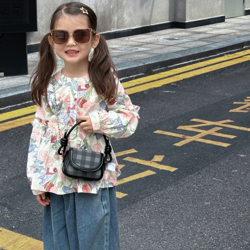 Coreana de estilo extranjero estricto bolso de hombro para niños mini lindo bolso de cadena de bebé nuevo bolso de cambio para niños