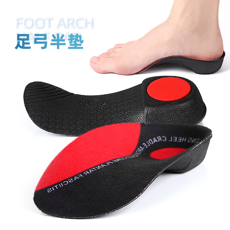 Плоская супинальная полуподушка Мужская и женская супинальная подушка, пятка, XO-образная ножка, ортопедическая стелька