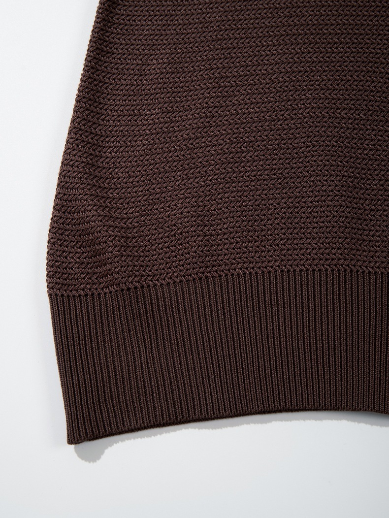 Inflation Polo Collar Knit Sweater