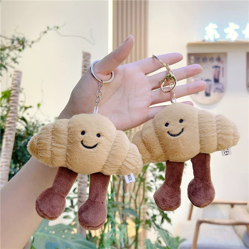 Creative cute toy, doll, realistic plush pendant, keychain, (Cross-border trading), bread, wholesale
