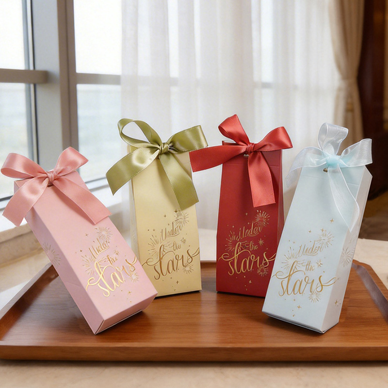 Caramelo pequeño lote verde caja de dulces frescos boda mano pequeña caja de regalo caramelo translúcido pequeña bolsa de regalo