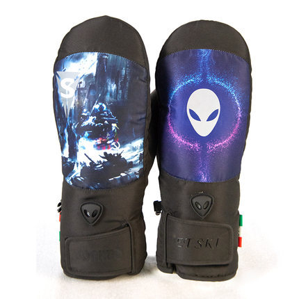 Guantes de esquí para hombres y mujeres de invierno deportes al aire libre a prueba de viento a prueba de agua caliente individual y doble bolsa de tablero dedo congestionado al por mayor