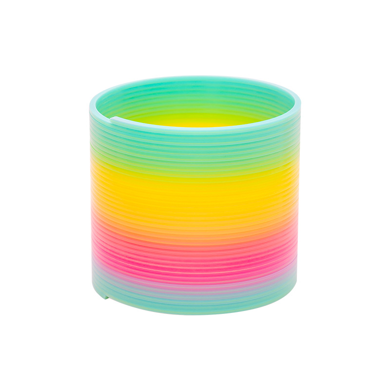 Anillo mágico de arco iris para niños juguete de inteligencia jengle anillo elástico luminoso para niños y niñas regalo colorido anillo de primavera