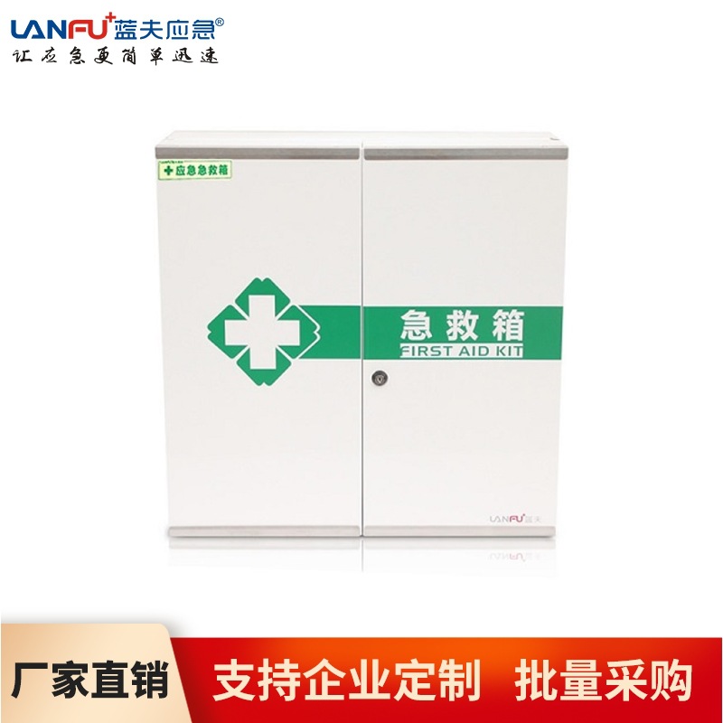 蓝夫 壁挂式应急箱柜壁挂急救箱防护箱厂矿车间消防物资储备箱