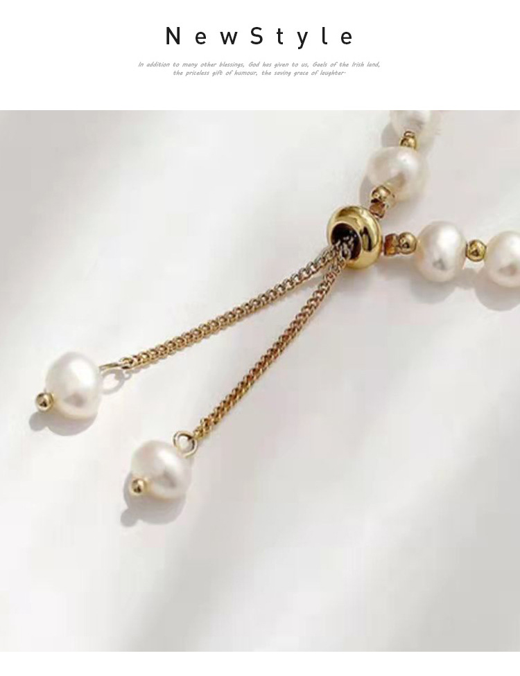 Mode Géométrique Perles Baroques Perlé Bracelets display picture 2