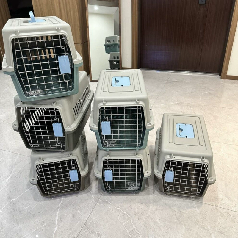 Авиационный ящик для кота, переносный клетка-помещение для домашнего животного, коробка для отправки, автомобильная клетка для кошки, коробка