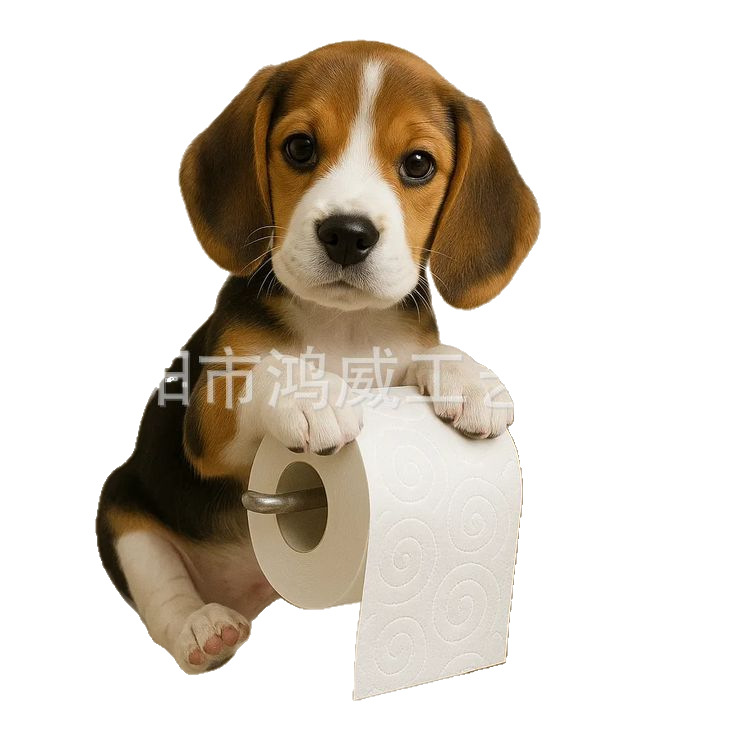 クロスボーダー新製品工芸品像家の装飾かわいい犬ペーパータオルホルダートイレットペーパーホルダー樹脂装飾品ペンダント