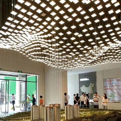 Tianheng シャンデリアエンジニアリングランプモダンなミニマリストダイニング装飾ホテル宴会ホールロビーランプ営業部サンドテーブルシャンデリア