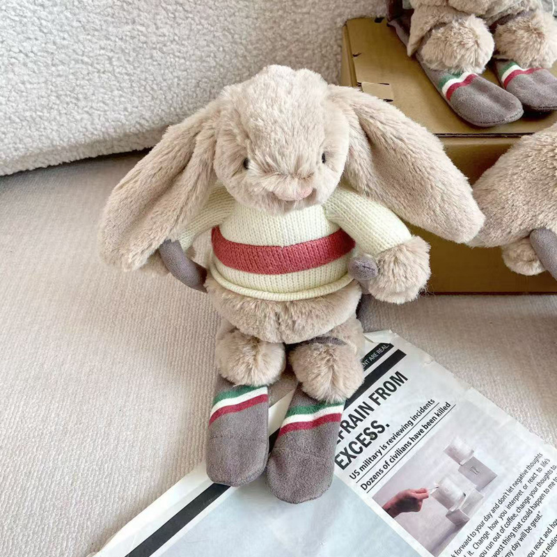 Coelho de Esqui 25cm / Modelo completo com três padrões (siga a coleção para receber um saco de pó)