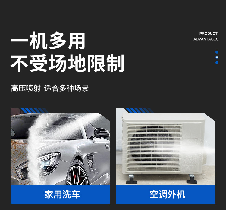 Factory Direct Sales Wholesale Wireless Car Washing Machine Household Car High Pressure Cleaning Machine Multi-Functional Portable Water Gun Cleaning