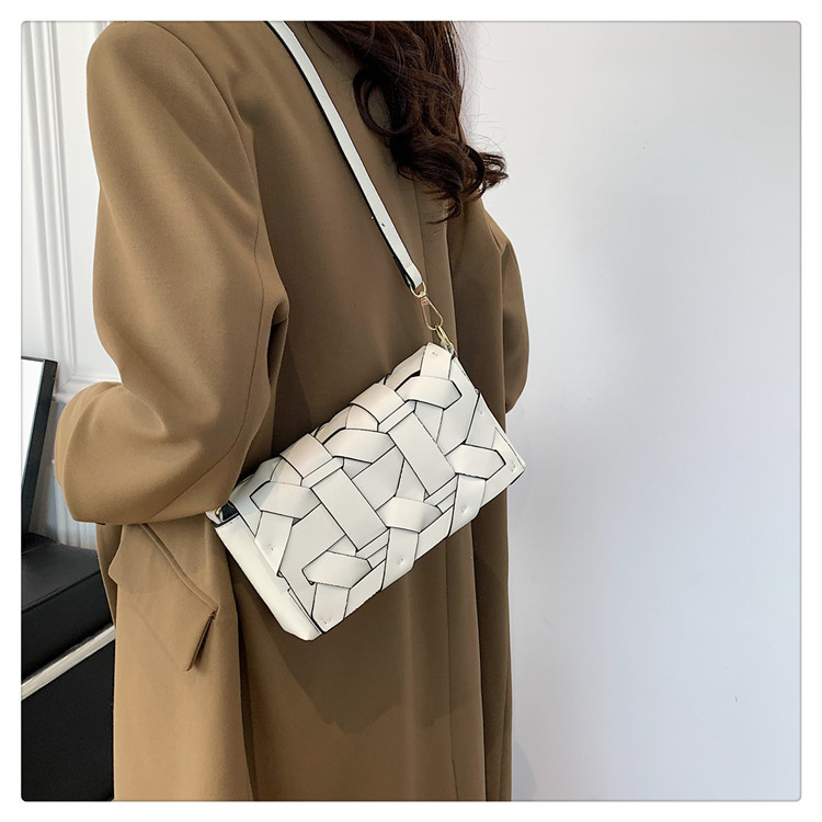 Borsa da donna in tessuto dal design piccolo 2023 Borsa a tracolla alla moda con nuova trama autunno/inverno 2023 Borsa a tracolla personalizzata_voghion.com