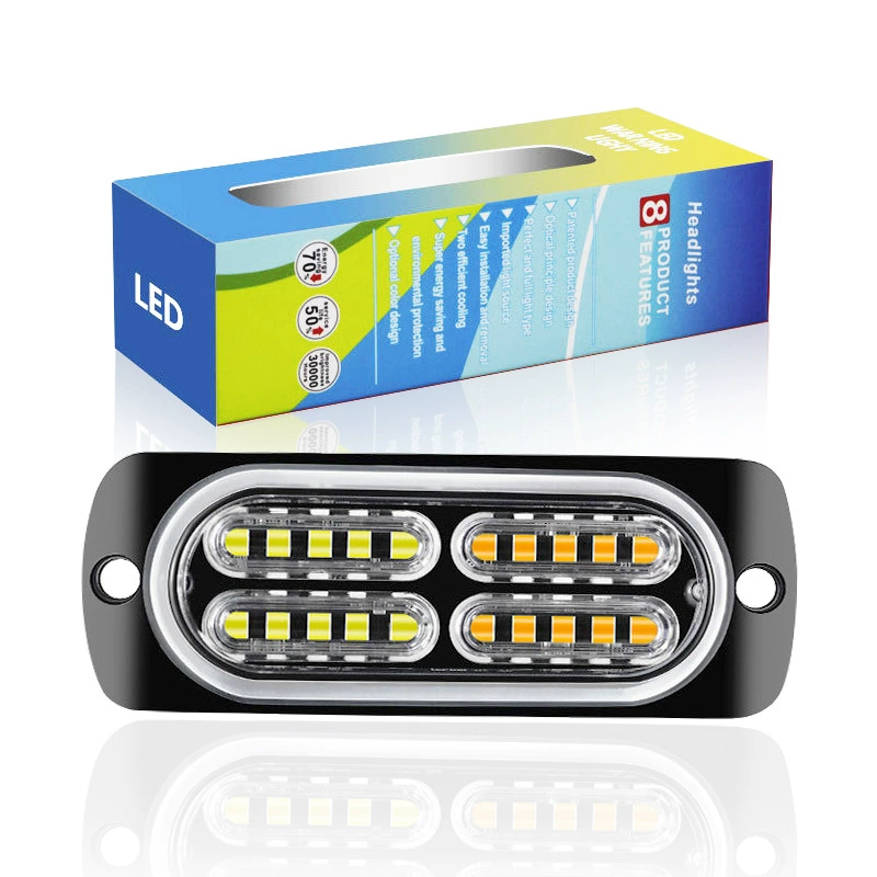 Ультратонкий мигающий свет 20LED грузовик боковые огни DC12-24V сигнальные огни грузовик стробоскопические огни