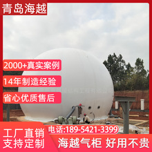 海越双膜气柜厂家沼气存储设备 球形双膜储气柜 干式沼气气柜双膜