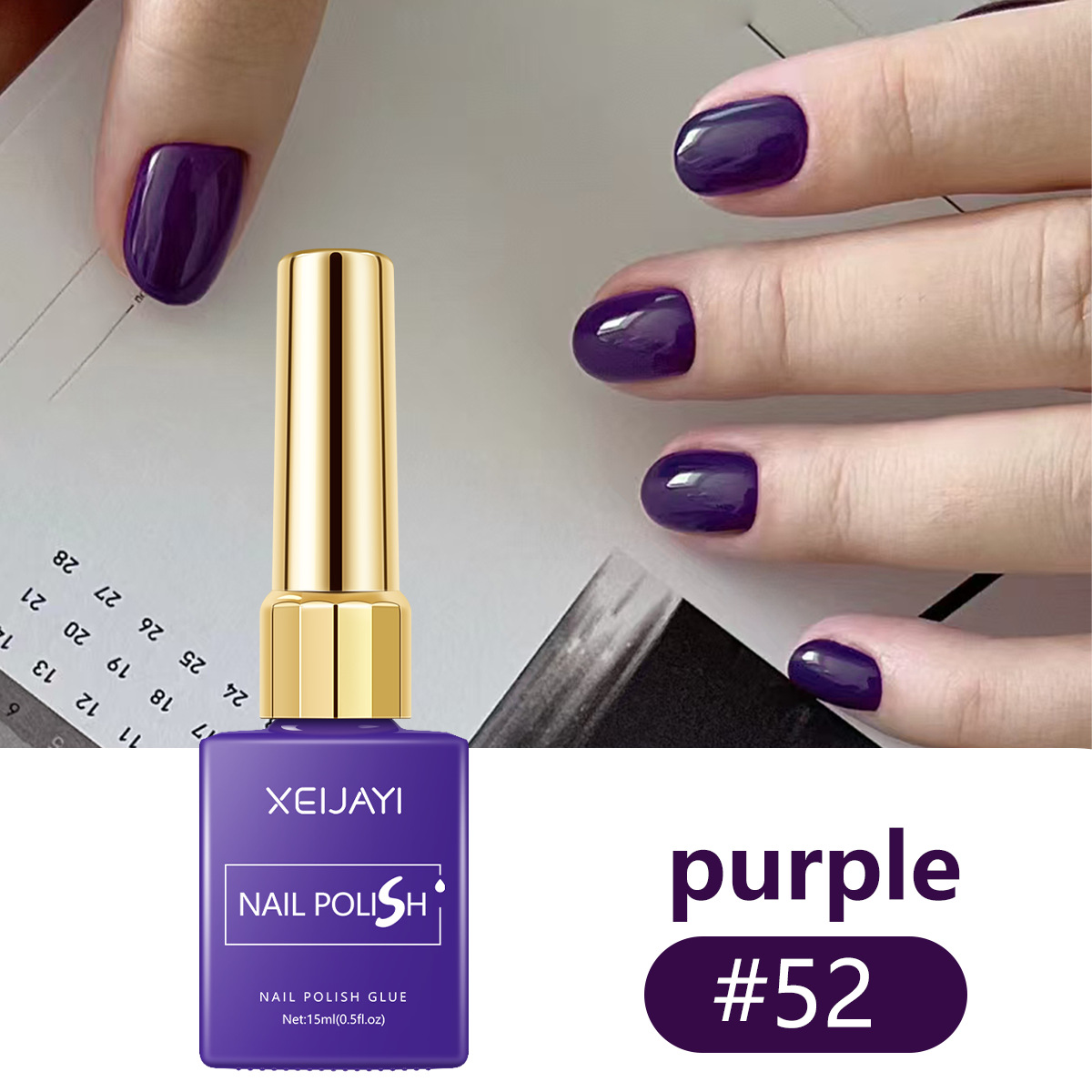 2024 popularidad en línea nuevo pegamento azul púrpura blanco pegamento de esmalte de uñas firme y duradero para la tienda de uñas especial