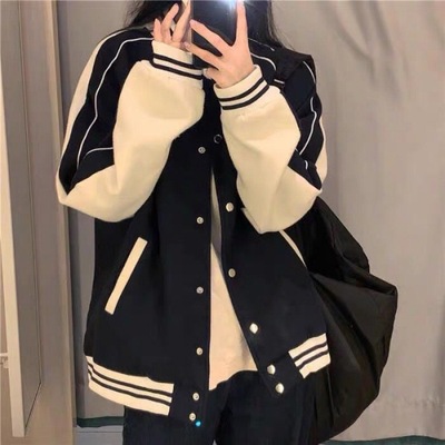 mlb coat spring and autumn 2022 new pattern Sense of design A small minority Easy Versatile Jacket Long sleeve jacket ins