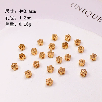 diy semi-formed, Zərgərlik ara hissələri - small-diamond-flower