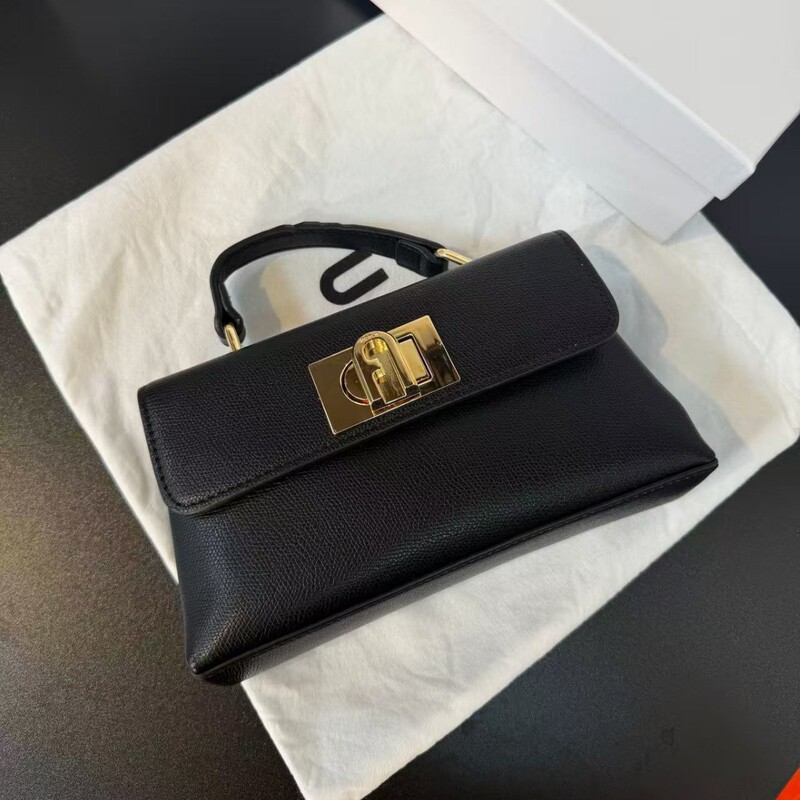 2026 New Fa Women's Bag: High-end Lock Clasp Handbag, Fashionable and Simple Small Square Bag, Versatile Crossbody Bag for Women