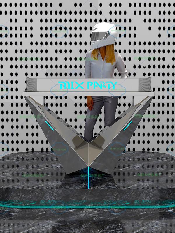 Bar Luminous Dj Table Stainless Steel Iron Dj Table Ktv Party Room Dj Table Dj Table Dj Machine Shelf