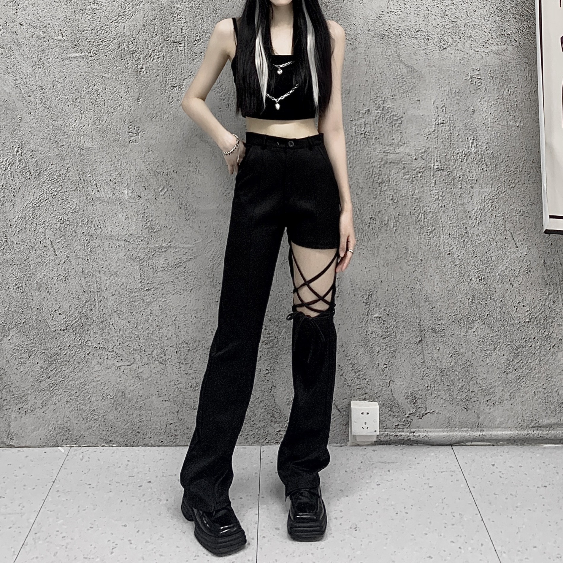 Gothic Punk Style Leggings 8