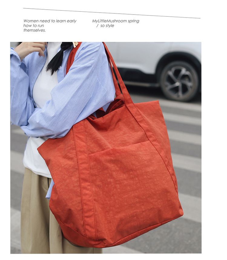 Women's American retro single-shoulder crossbody bag, casual tote bag, large-capacity single-shoulder bag, high appearance level, versatile travel bag undefined
