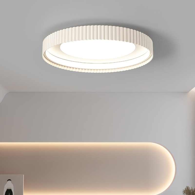 lámpara de techo del dormitorio 2026 nueva sensación de alto nivel de crema de protección de ojos lámpara principal y dormitorio simple lámpara de estudio moderna 255L