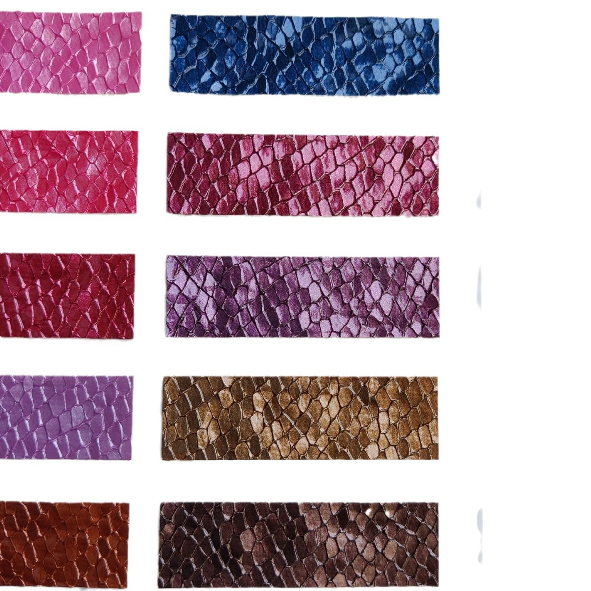 Pearlescent Crystal Small Snake Pattern Pvc Artificial Leather Imitation Leather Fabric Braced Bottom Fish Scale Flash Soft and Hard Bag Clothing Cos Cloth