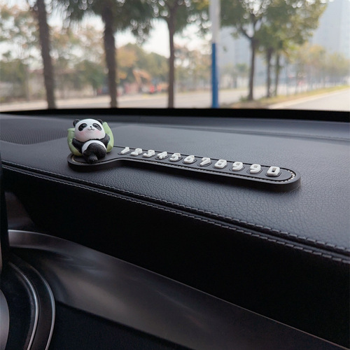 Car Temporary Parking Move Phone Free Sticky Number Plate Hidden Car Creative Move In-car Parking Supplies Ornaments