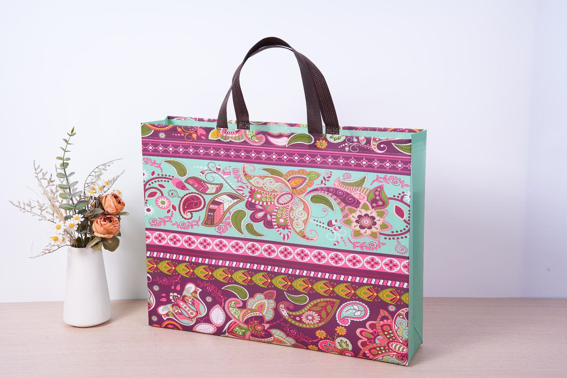 Bolsos de tienda de ropa gran bolsas de compras no tejidas personalizadas Wenchuang bolsas no tejidas personalizadas logotipo