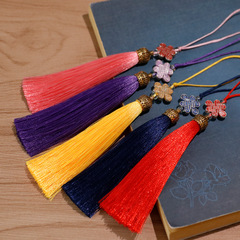 景泰藍中國結流蘇掛件飾品配飾吊穗書籤U盤流蘇穗金屬皇冠帽流蘇