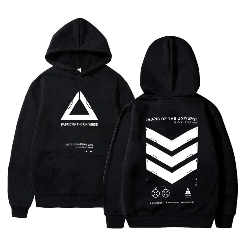 Cosmic Fabric Techwear Network Punk Set Fashion Hoodie