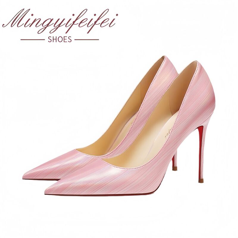 Pink High-Heeled Shoes for Women 2026 New Style Stiletto French Pointed Toe Young Lady Style Comfortable and Elegant Single Shoes That Don'T Tire Your Feet