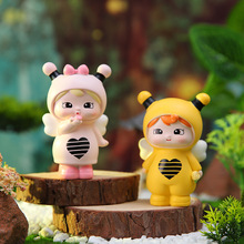 可爱小蜜蜂小摆件汽车车载蛋糕烘焙装饰品公仔创意桌面生日礼物