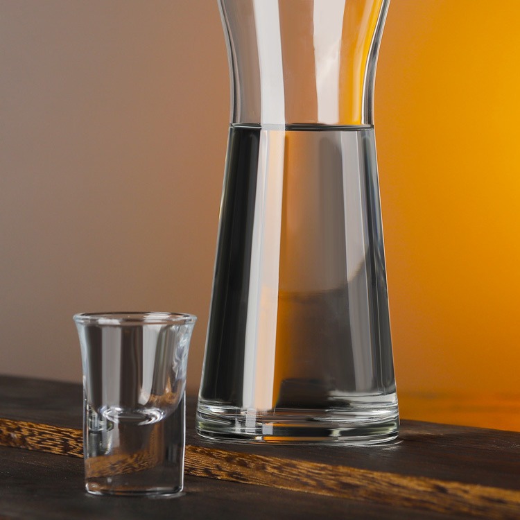 Ocean Glass pequeño dispensador de vino doméstico vino tinto y blanco botella de vino extranjero bebida de jugo de frutas sin mango