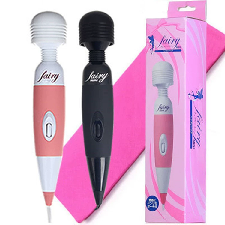 Вибромассажёр (fairy) 220 В сетевой AV-стик, розовый/чёрный, ручной вибратор для взрослых