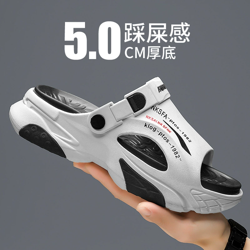 [Один кусок волос] тапочки мужской летний 2025 новый сандалии спортивный носить повседневные пляжные сандалии