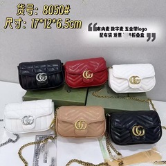 G家バッグ菱格刺繍線馬蒙女包双Gチェーンバッグ経典シングル肩斜めショルダーバッグ軽豪華百合レディースバッグ