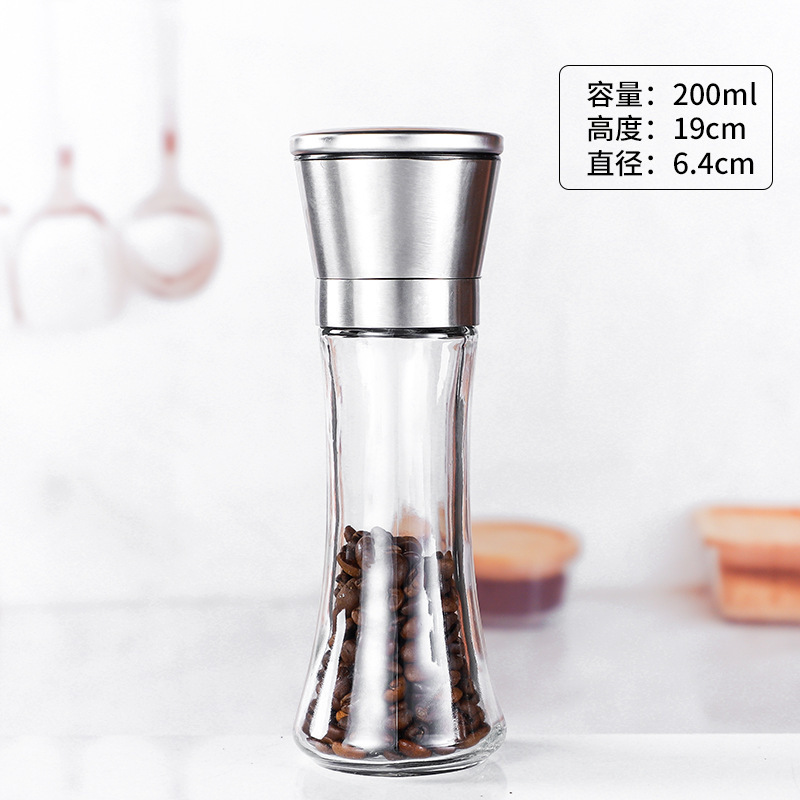 ペッパーグラインダー 手動ペッパーグラインダーボトル キッチンペッパー ブラックペッパーグラインダー|undefined