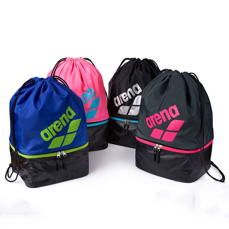 Waterproof capacious backpack for swimming wet and dry separation