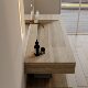 Rock Plate Integrated Seamless Basin Bathroom Cabinet Combination Bathroom Commercial Hole Stone Wash Sink Sink Single and Double Basin