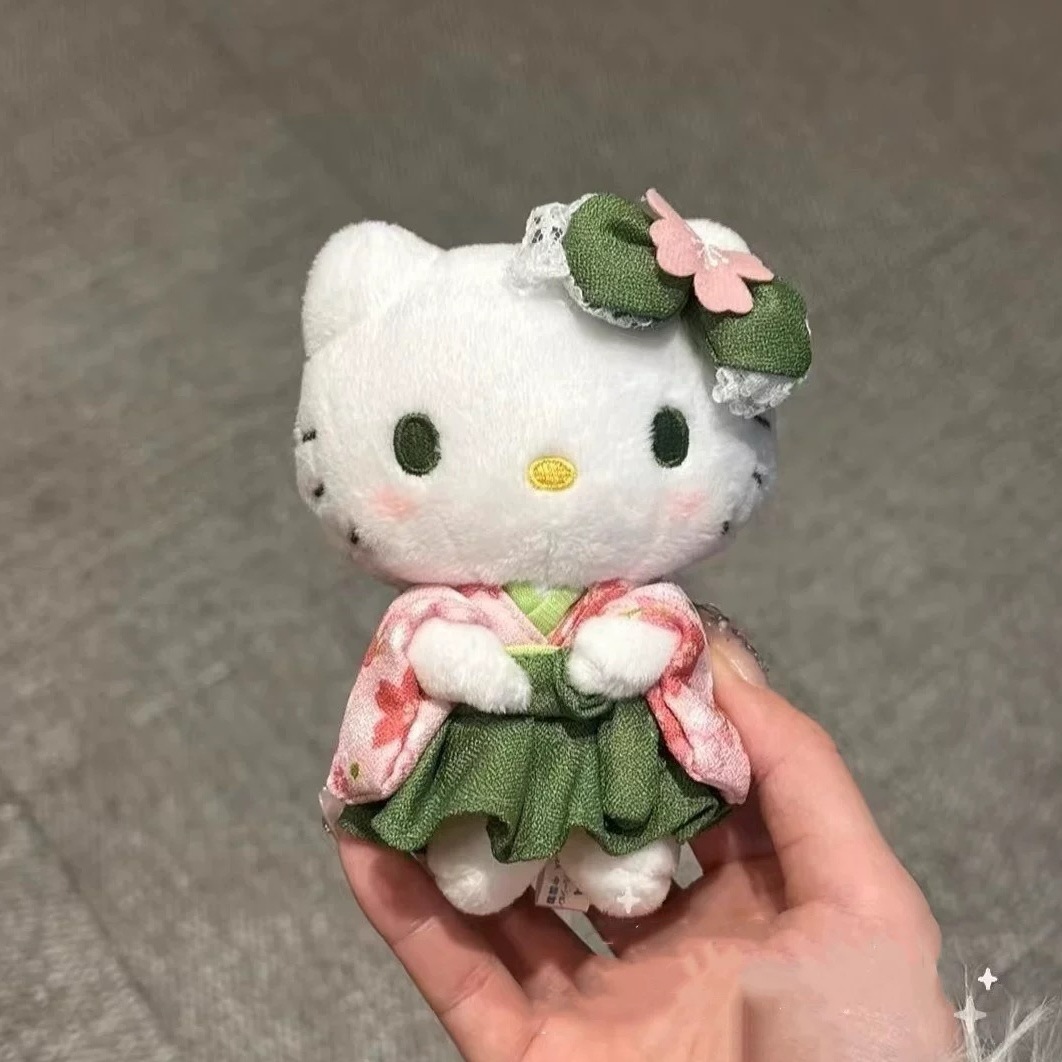 녹색 기모노 키티 - 안경 없음