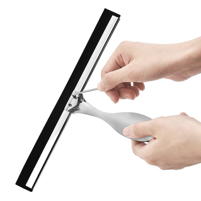Limpiaparabrisas de vidrio extraíble de acero inoxidable de 10 pulgadas de 12 pulgadas raspador de vidrio de 14 pulgadas herramienta de limpieza raspador limpiaparabrisas